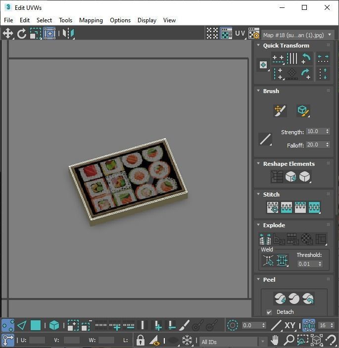 Sushi Lego Tiles Set 3D model_28