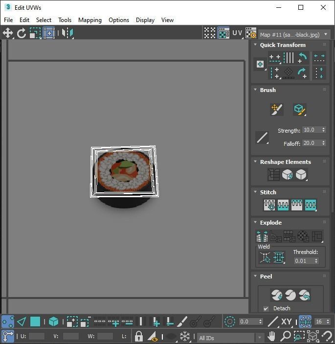 Sushi Lego Tiles Set 3D model_25