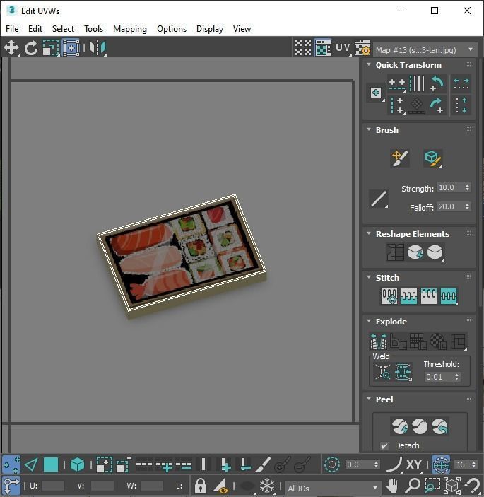 Sushi Lego Tiles Set 3D model_26