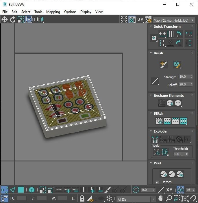 Sushi Lego Tiles Set 3D model_30