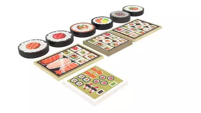 Sushi Lego Tiles Set
