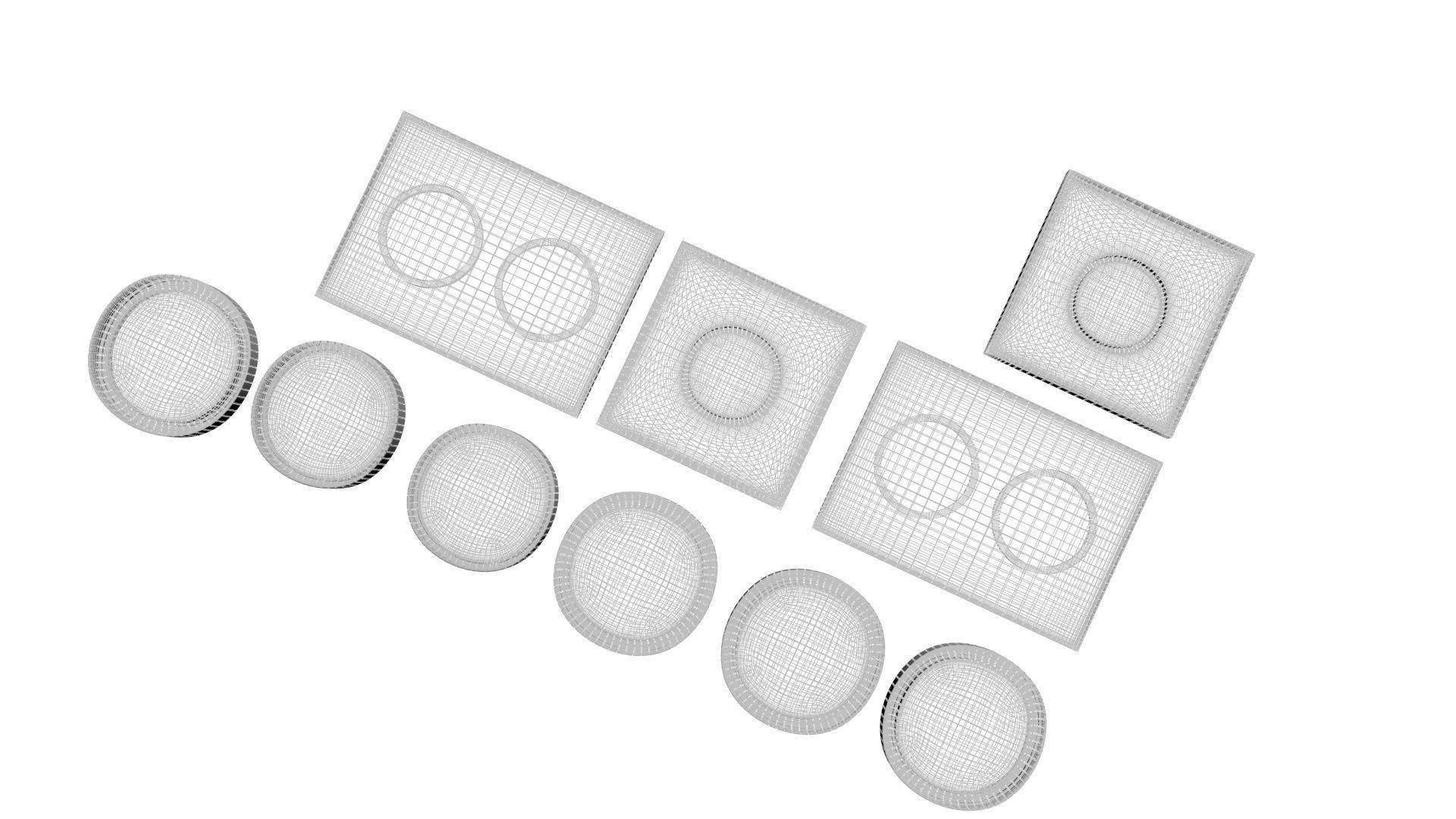 Sushi Lego Tiles Set 3D model_13