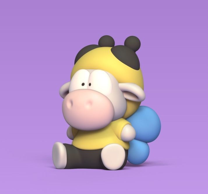 Cow Bee 3D print model_1