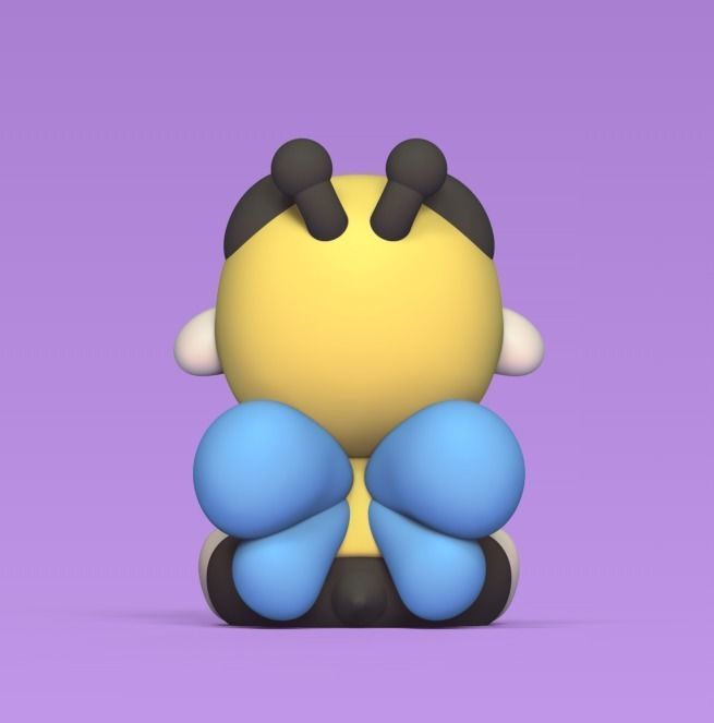 Cow Bee 3D print model_4