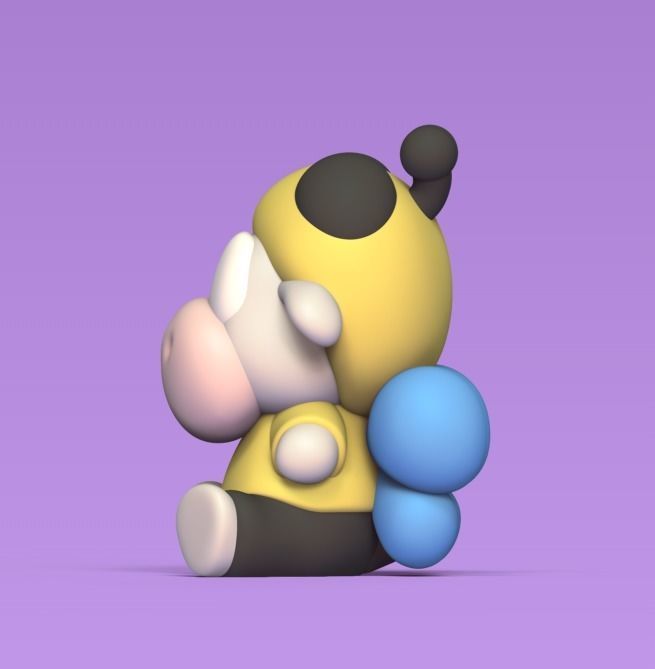 Cow Bee 3D print model_2