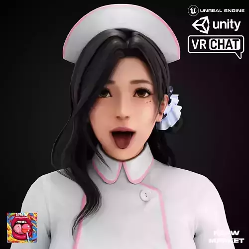 EXCLUSIVE EDITION RIGGED CHARACTER SAYURI - SUSTER Low-poly 3D model