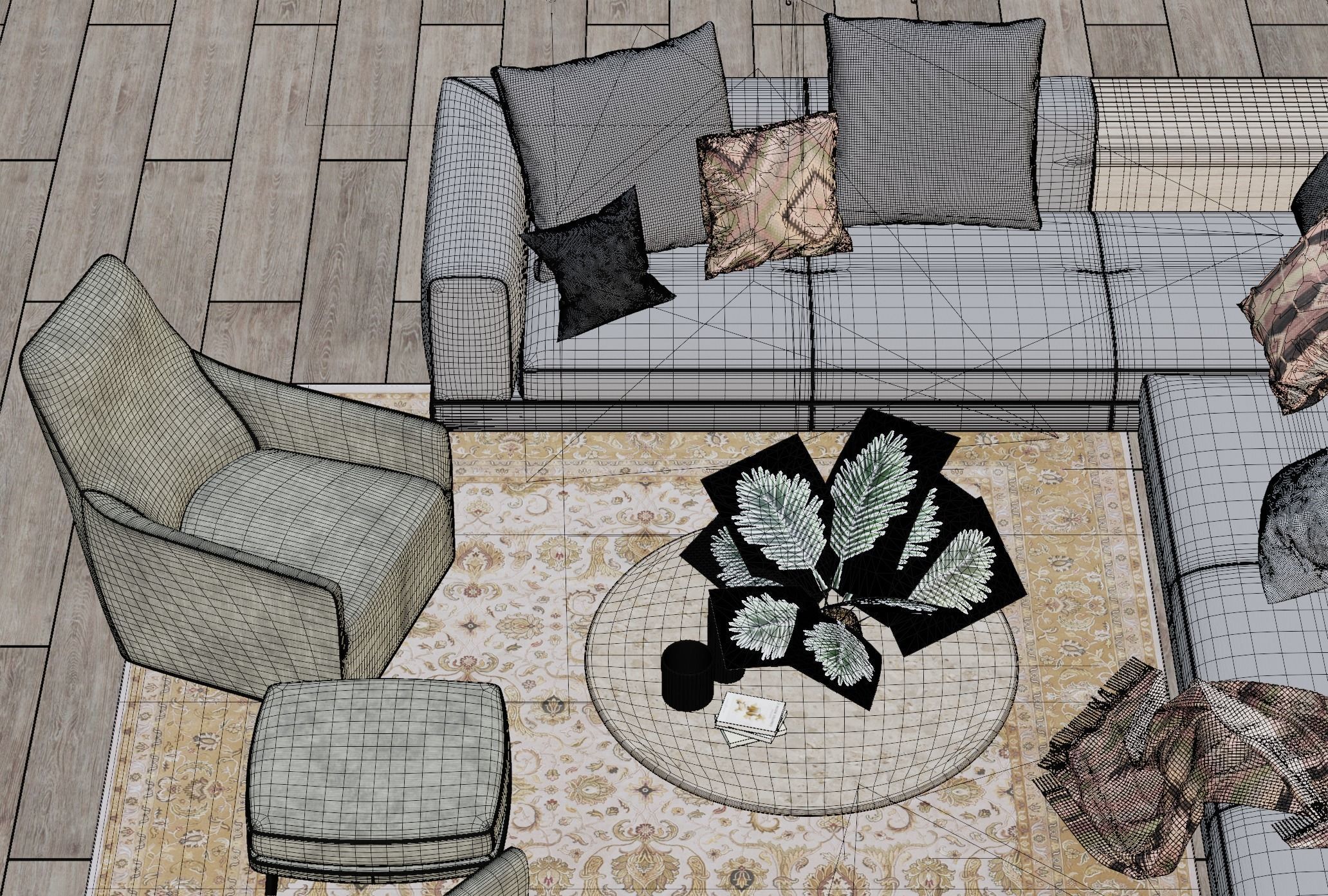 Realistic Deatiled Interior 3D model_14