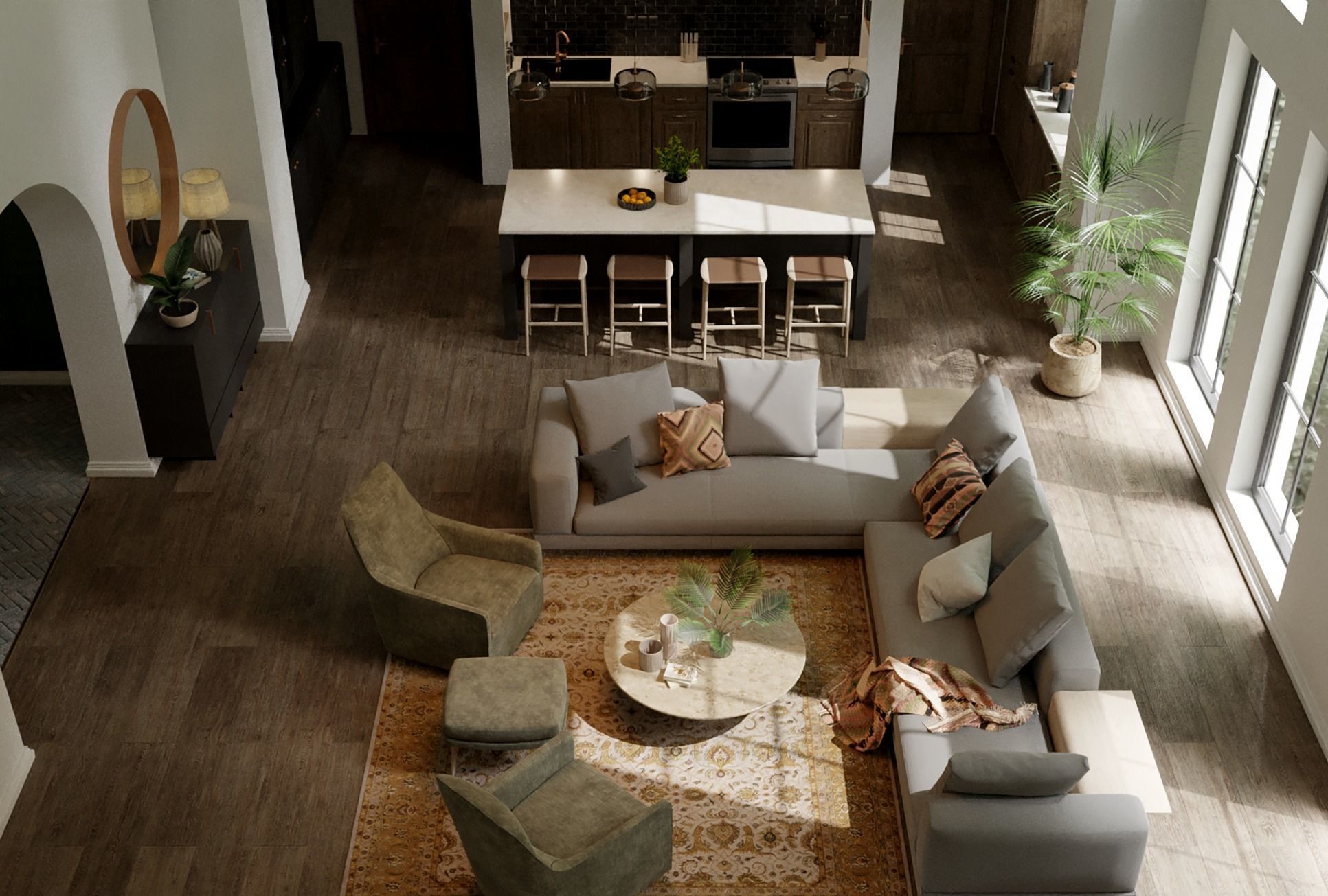 Realistic Deatiled Interior 3D model_2