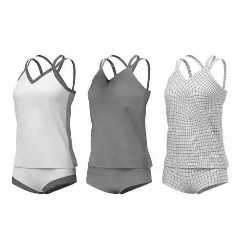 Woman Sportswear 07 Base Mesh Design Kit
