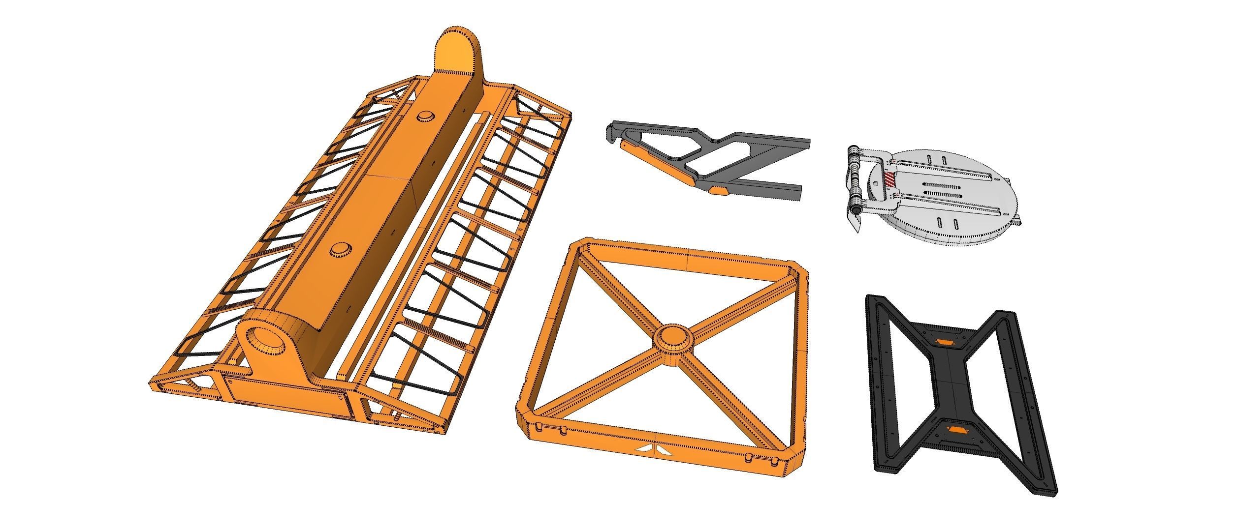 sci-fi Architecture kitbash 43 3D model_22