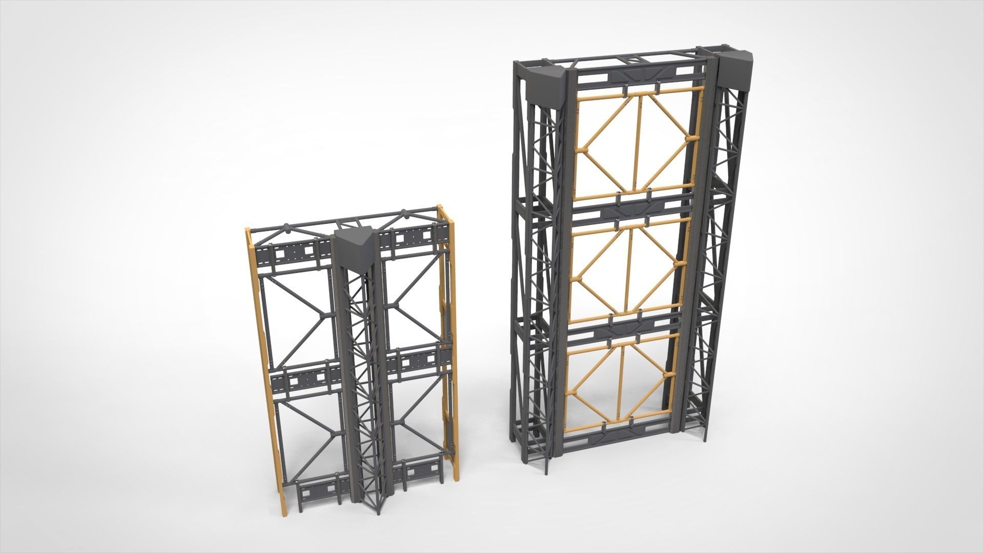 sci-fi Architecture kitbash 43 3D model_4