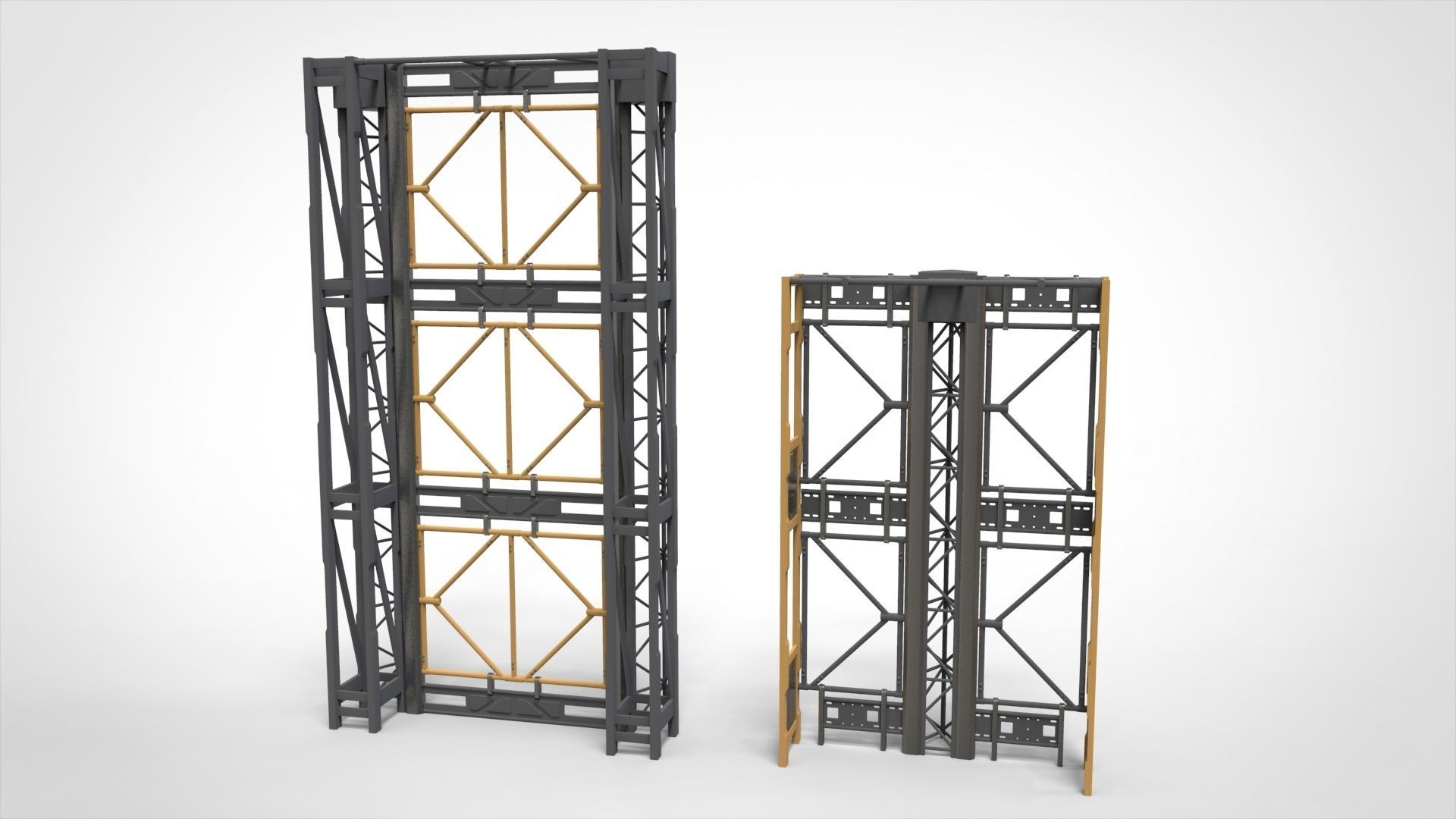 sci-fi Architecture kitbash 43 3D model_3