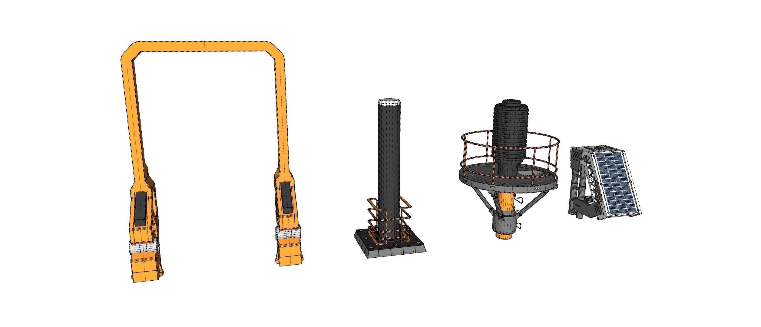 sci-fi Architecture kitbash 43 3D model_21