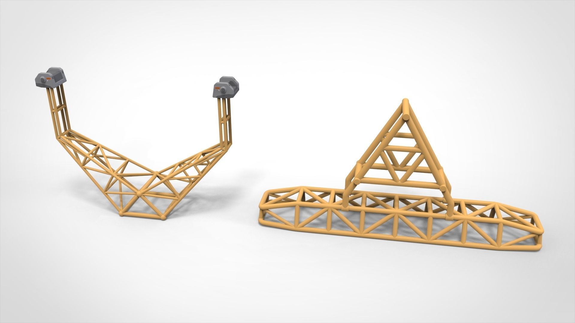 sci-fi Architecture kitbash 43 3D model_10