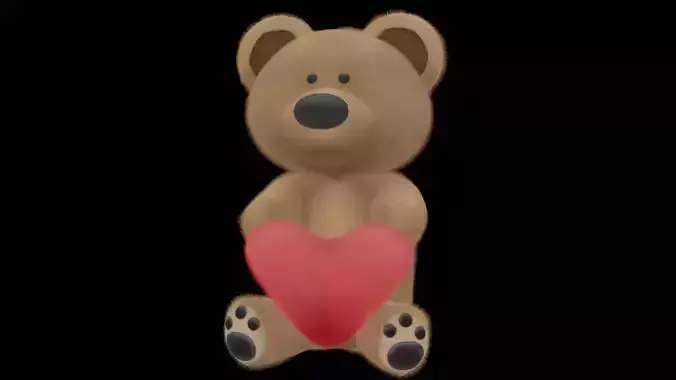Teddy bear with heart