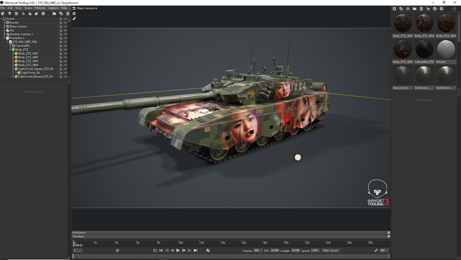 Tank China Type ZTZ 99A MTB Liu Yang 3D model_35