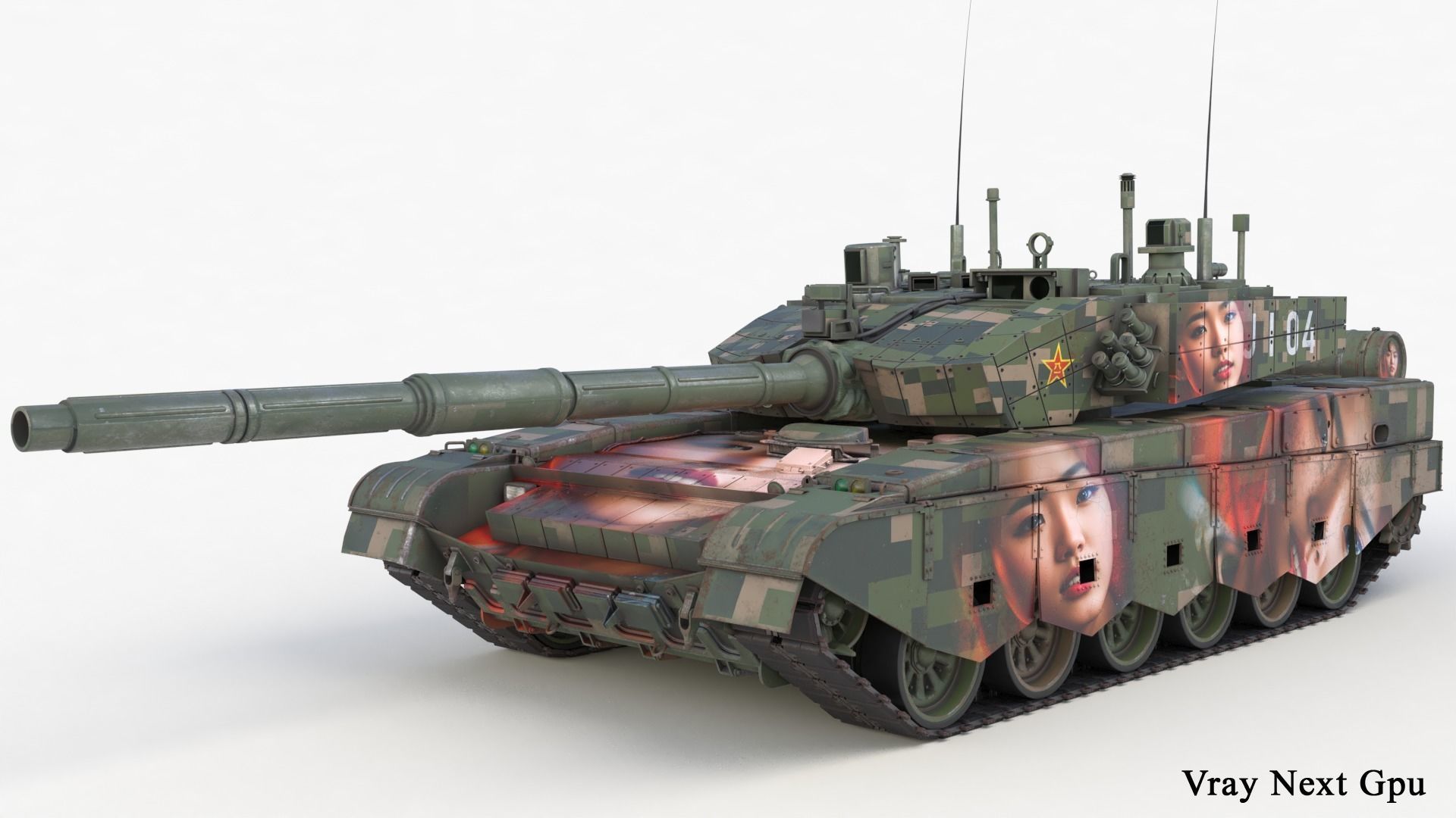 Tank China Type ZTZ 99A MTB Liu Yang 3D model_20