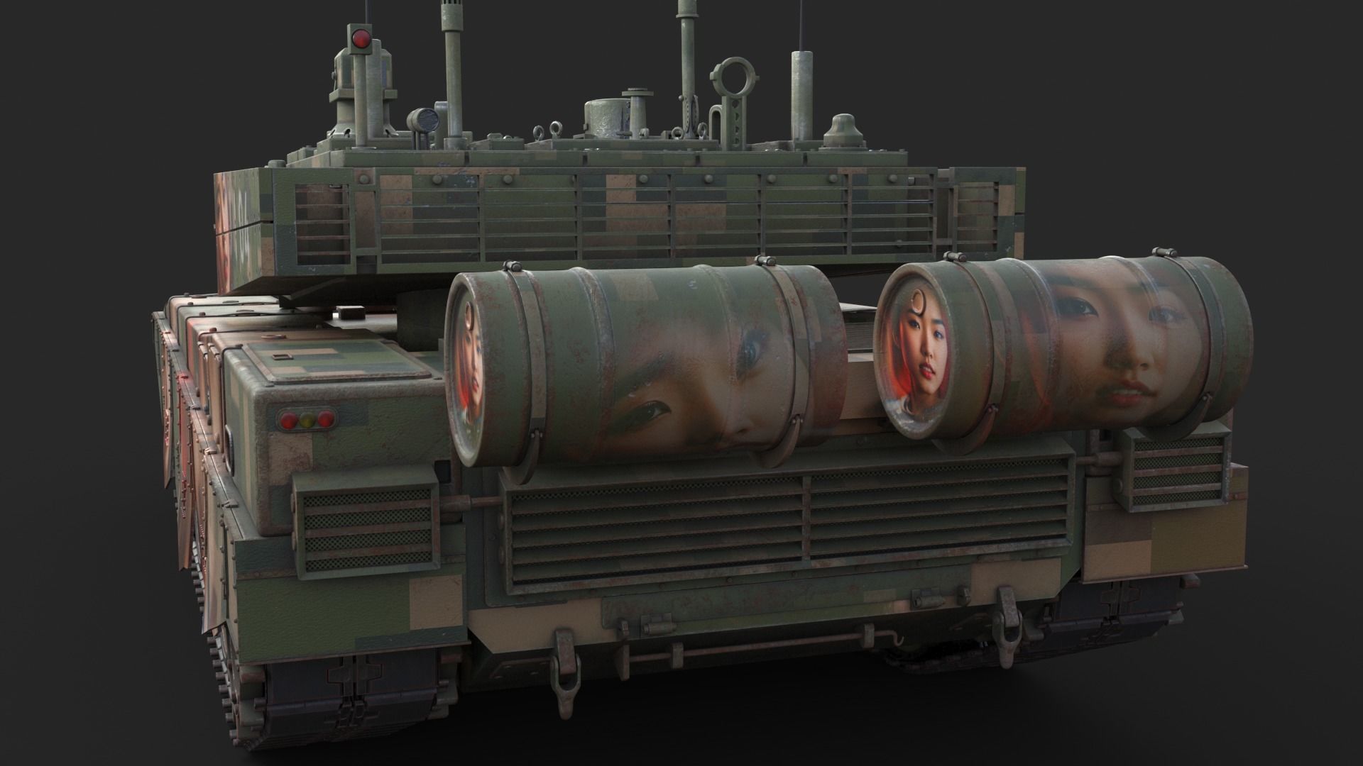 Tank China Type ZTZ 99A MTB Liu Yang 3D model_8