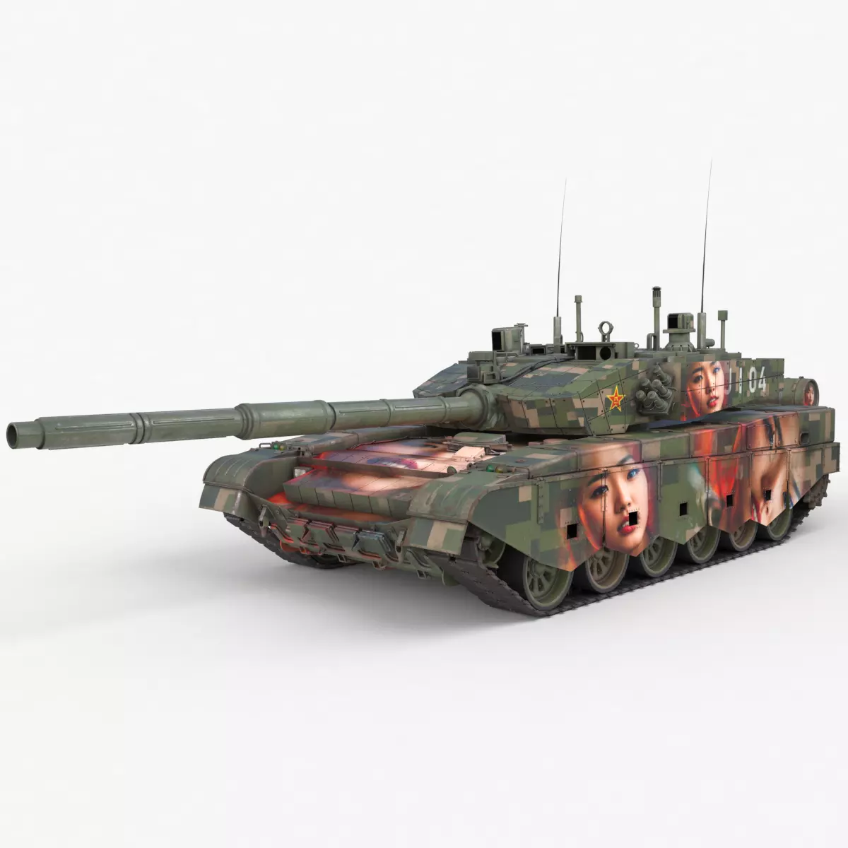 Tank China Type ZTZ 99A MTB Liu Yang 3D model_0