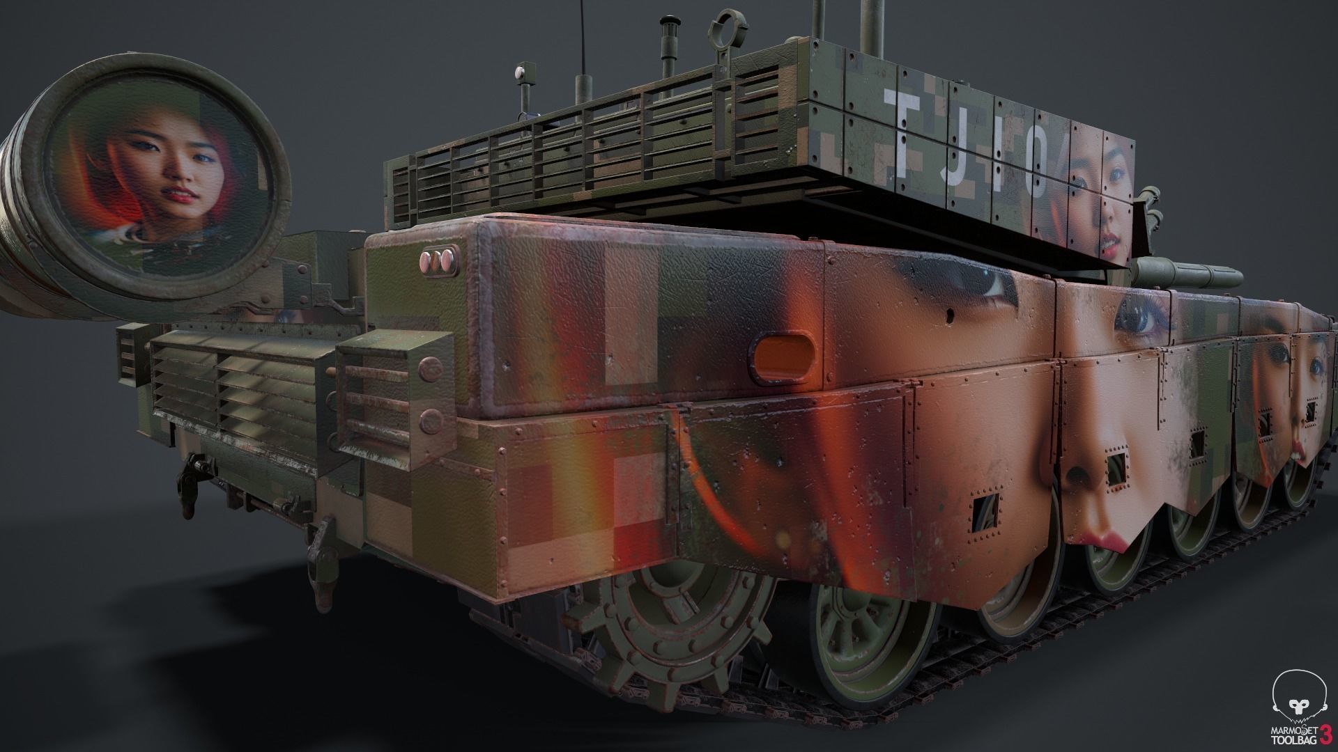 Tank China Type ZTZ 99A MTB Liu Yang 3D model_39