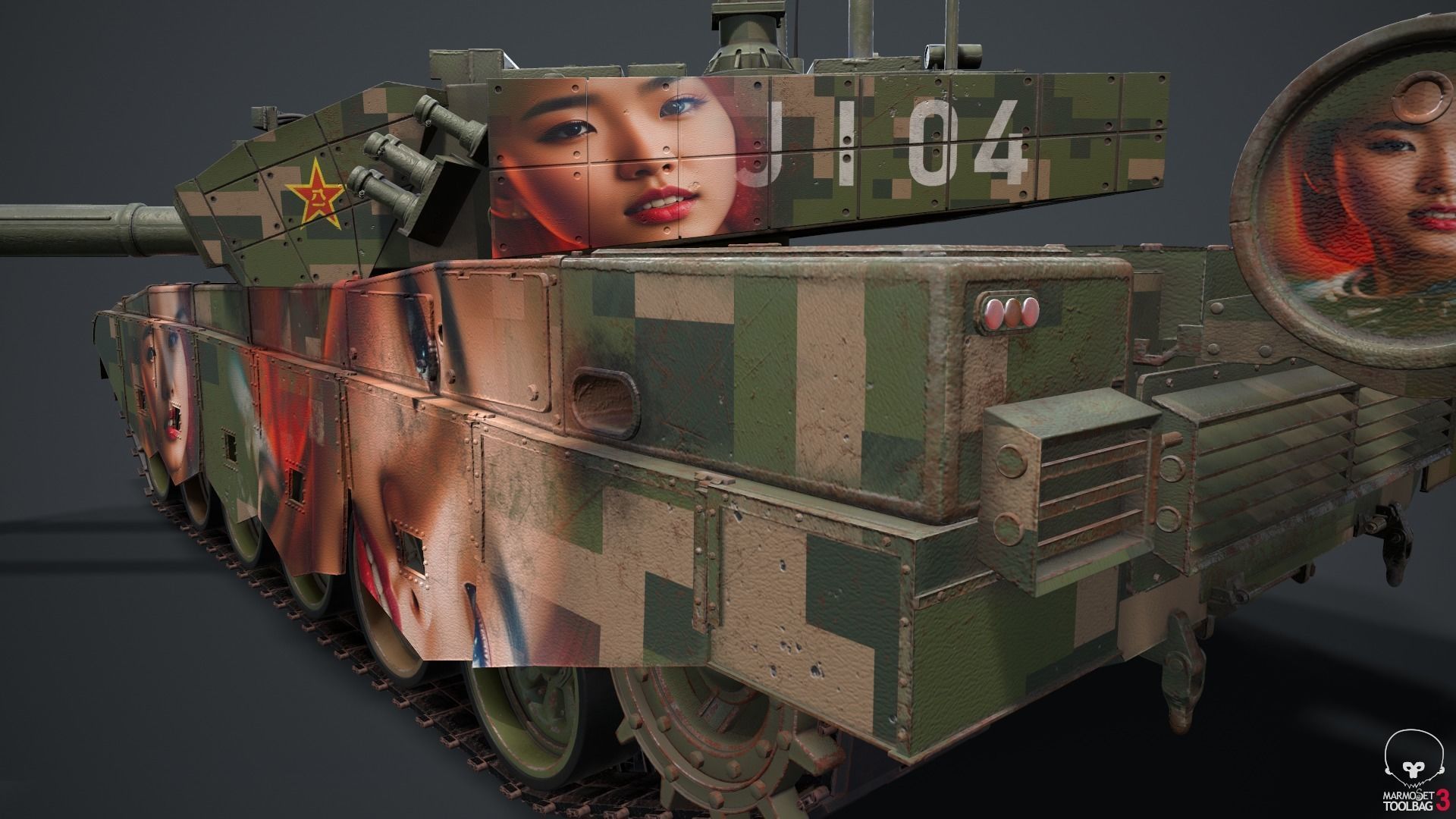 Tank China Type ZTZ 99A MTB Liu Yang 3D model_47