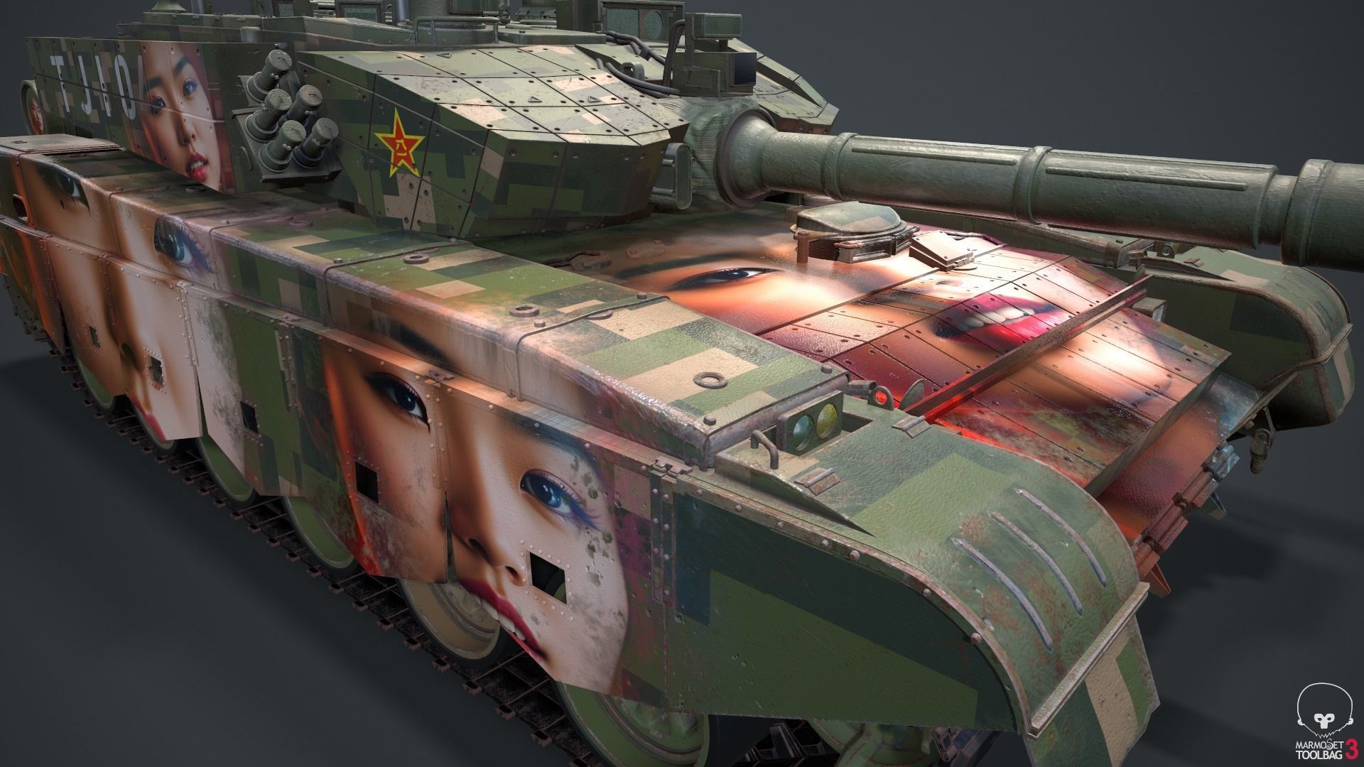 Tank China Type ZTZ 99A MTB Liu Yang 3D model_43