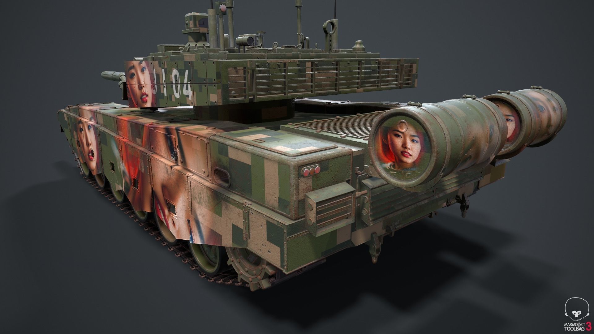 Tank China Type ZTZ 99A MTB Liu Yang 3D model_38