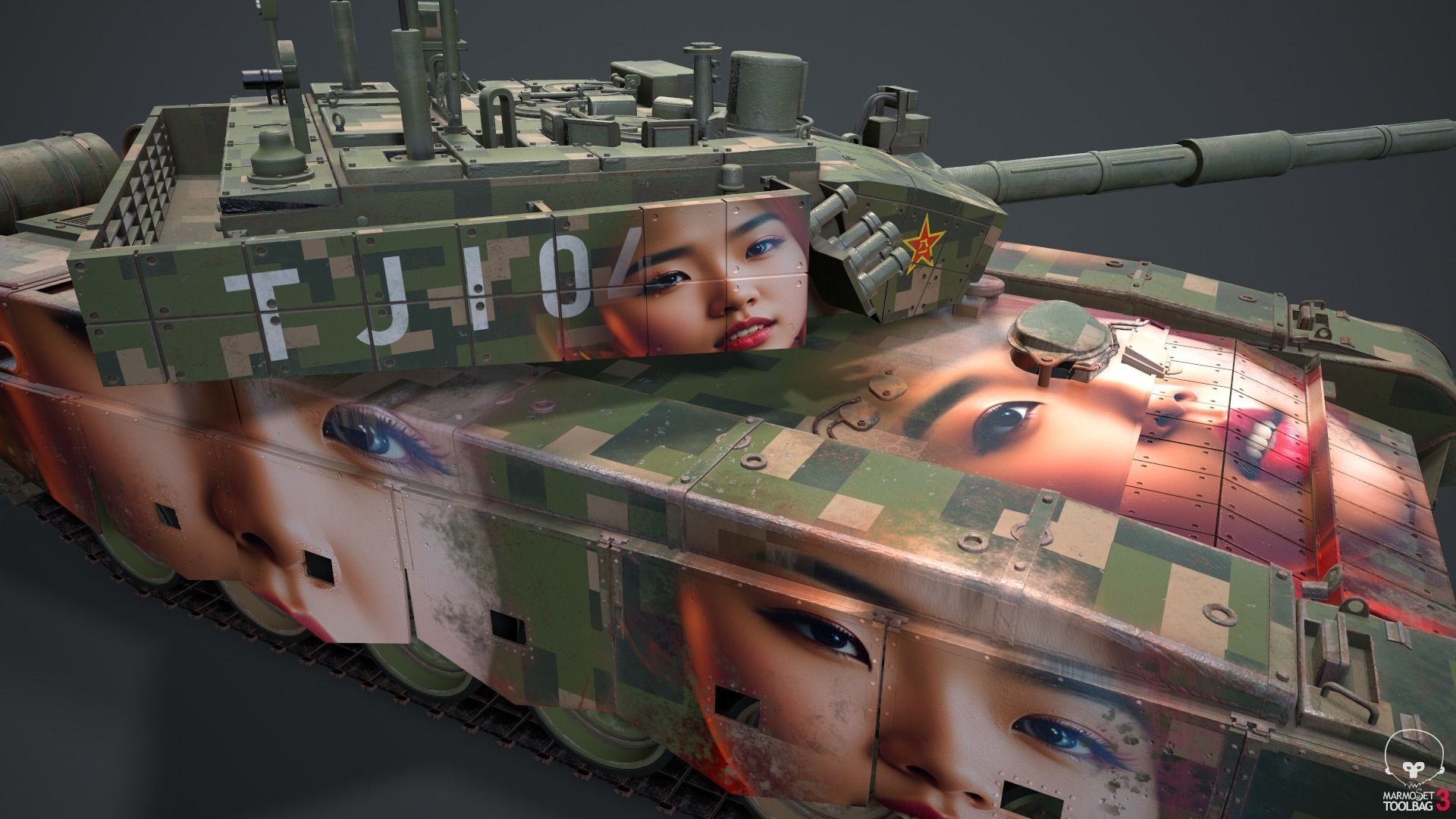 Tank China Type ZTZ 99A MTB Liu Yang 3D model_46