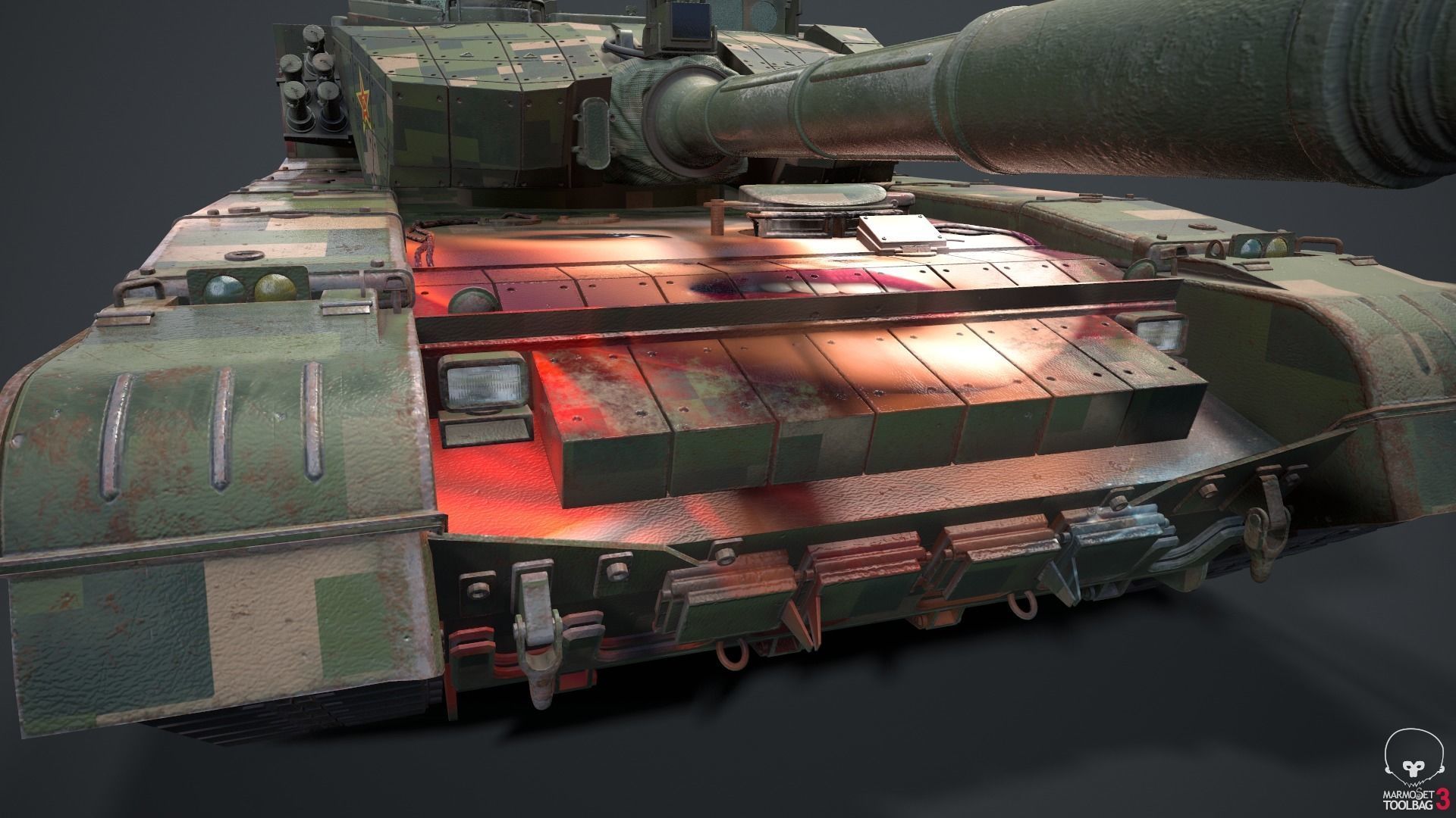 Tank China Type ZTZ 99A MTB Liu Yang 3D model_41