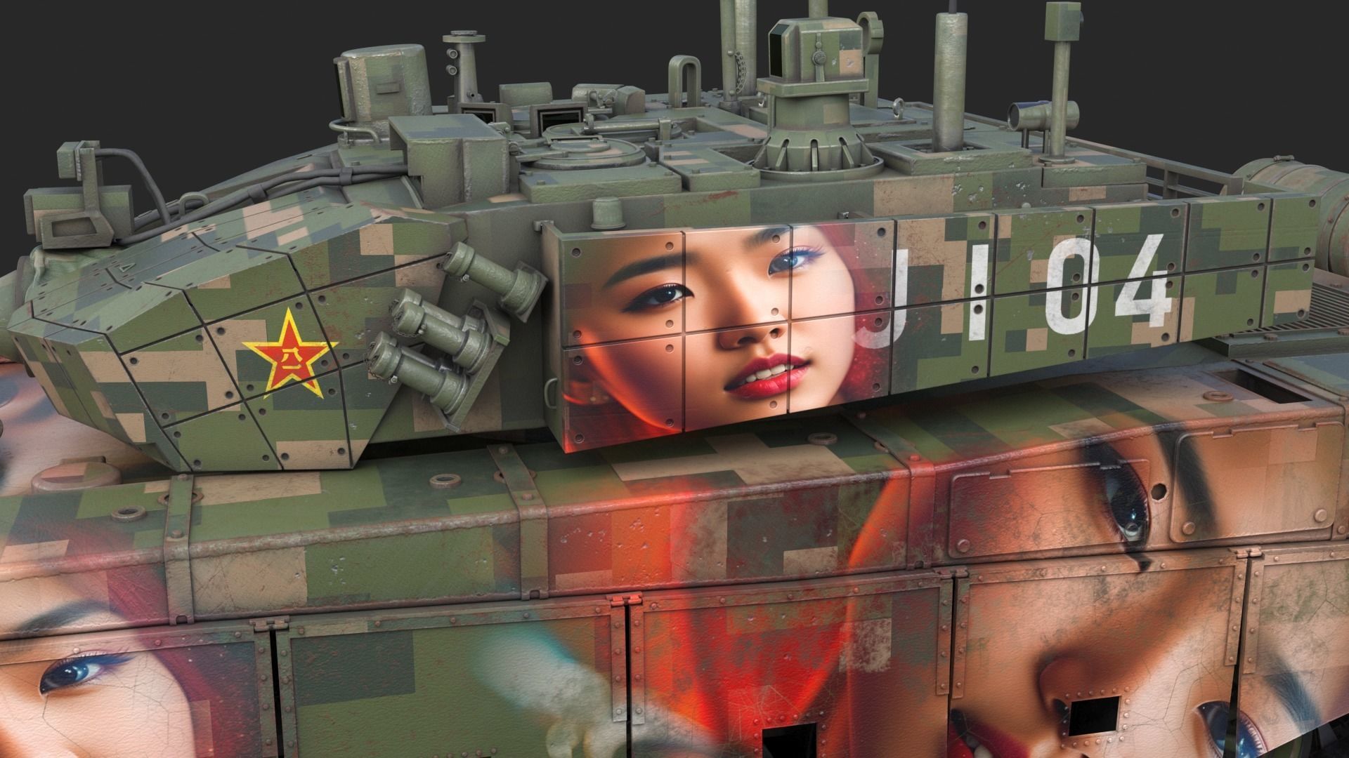 Tank China Type ZTZ 99A MTB Liu Yang 3D model_15