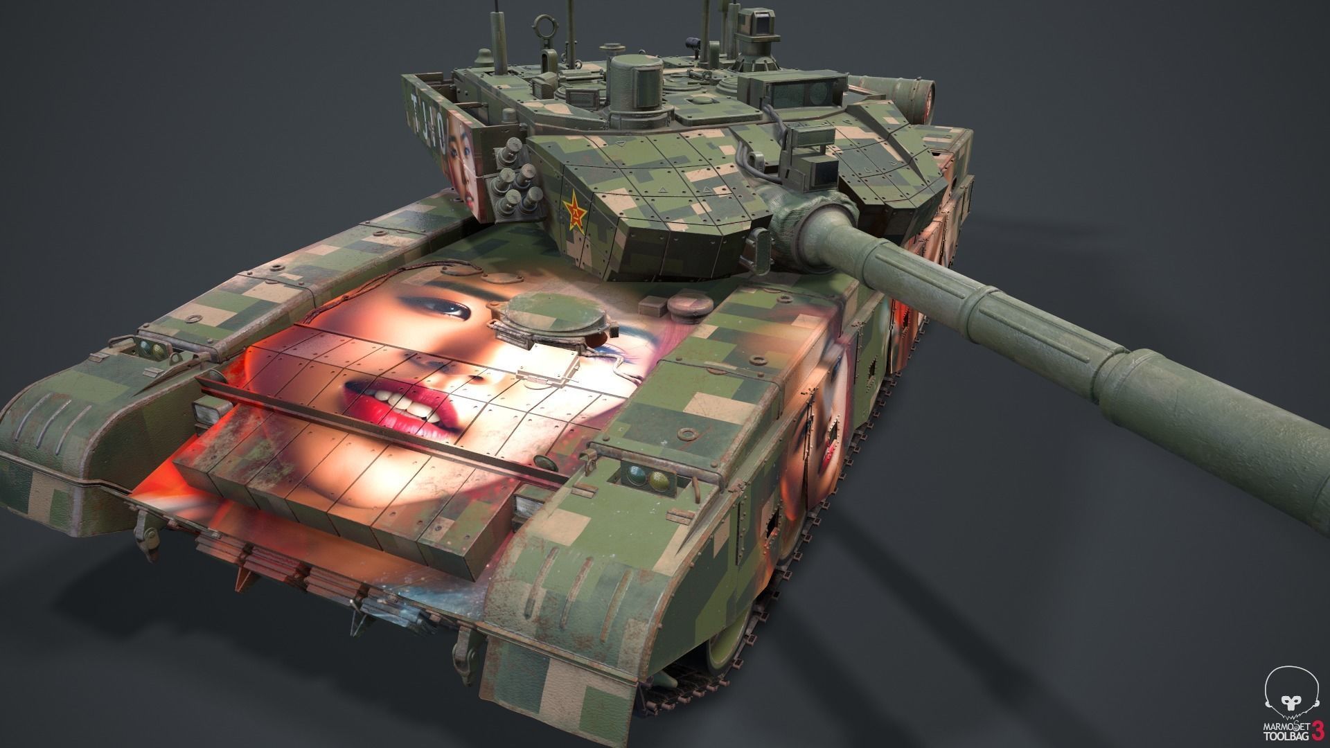 Tank China Type ZTZ 99A MTB Liu Yang 3D model_45