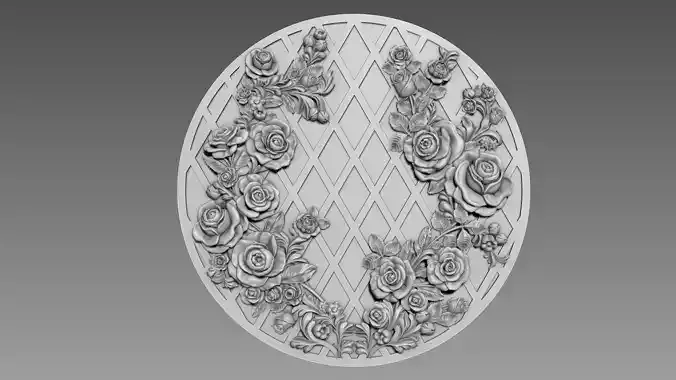 Roses Bas-relief