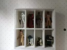 Display cases for 8 ACTION FIGURES or TOY CARS 3D print model_0