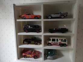 Display cases for 8 ACTION FIGURES or TOY CARS 3D print model_11