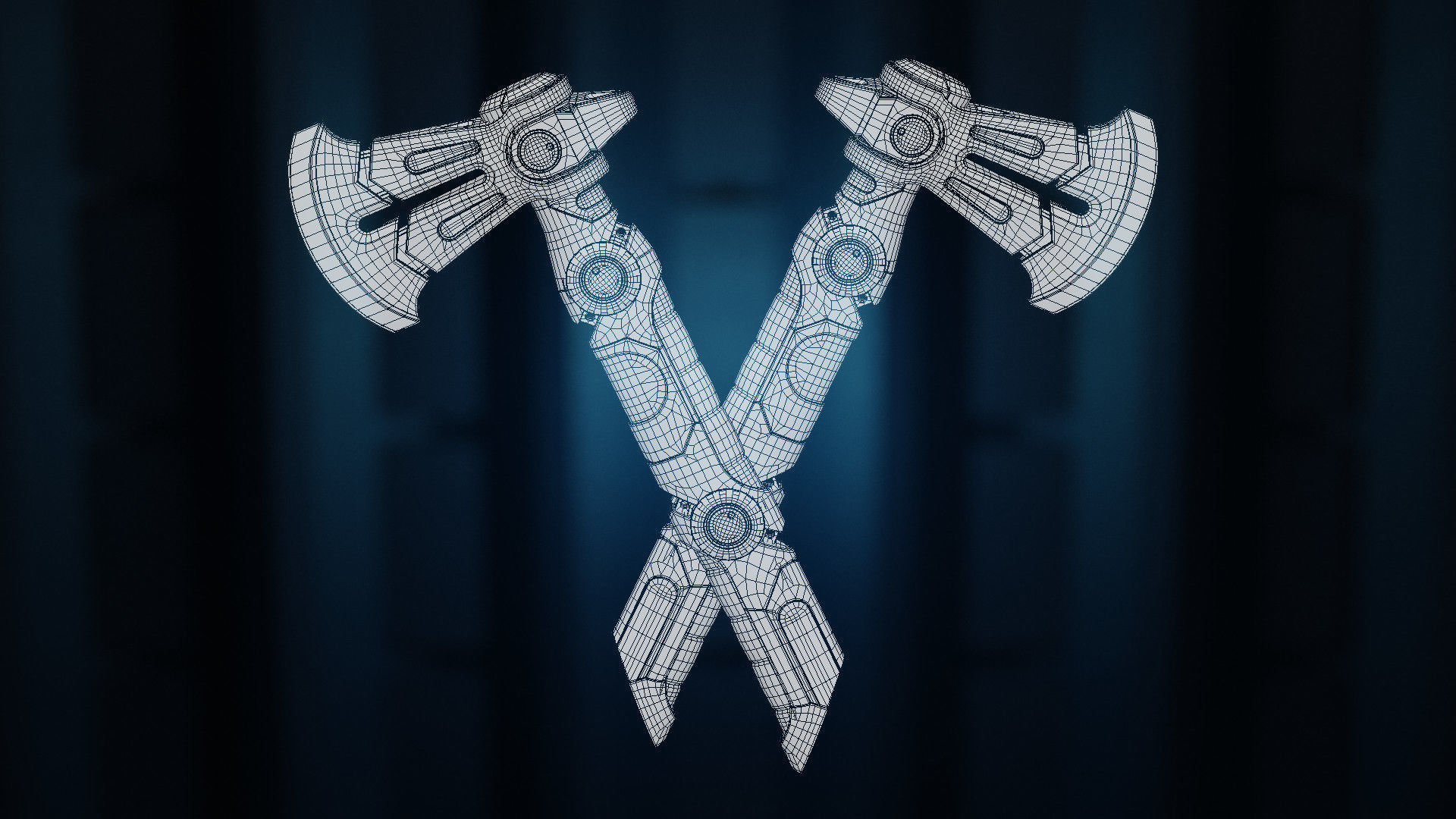 Vibraxe Low-poly 3D model_9