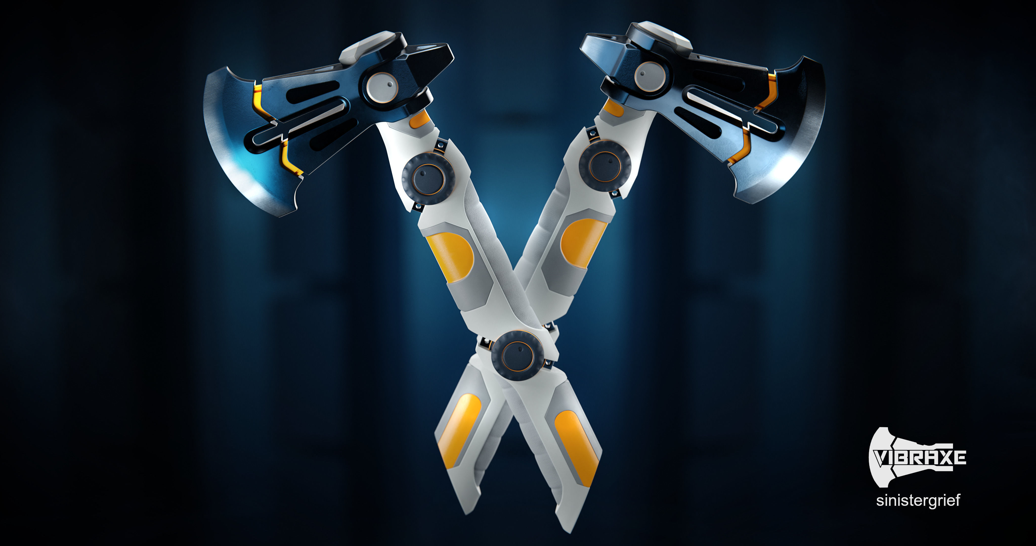 Vibraxe Low-poly 3D model_2