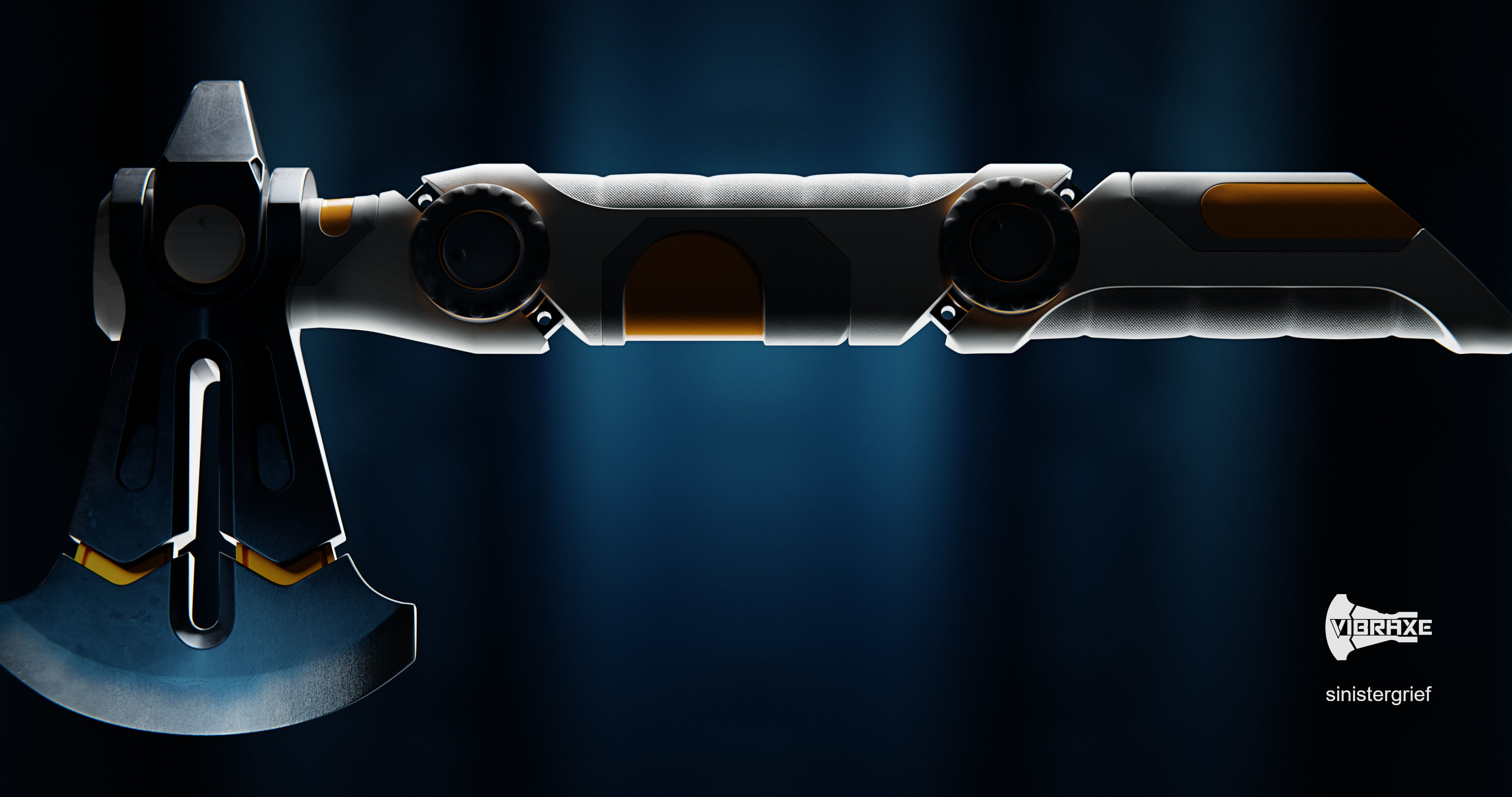 Vibraxe Low-poly 3D model_1