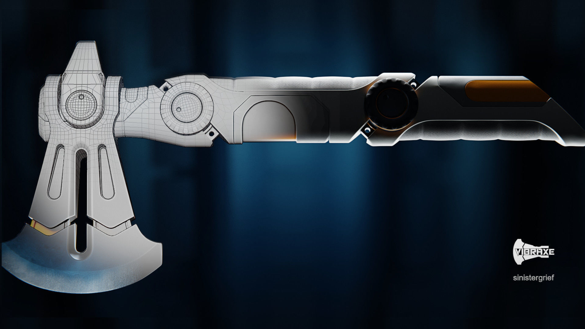 Vibraxe Low-poly 3D model_7