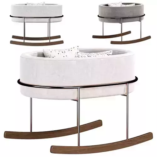 Monte Rockwell White Wood Baby Bassinet By Crateandbarrel