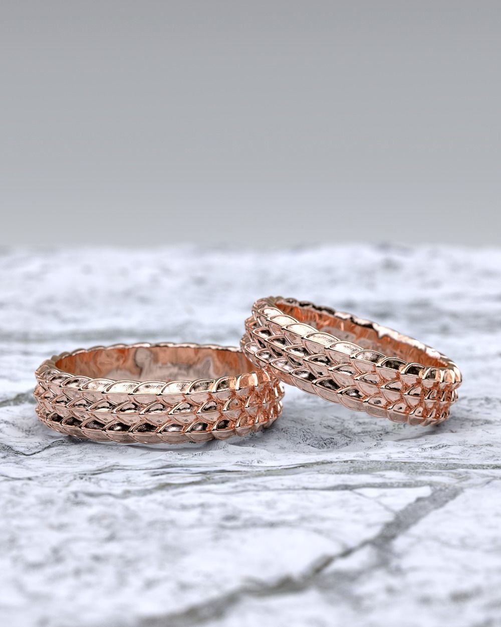 Wedding ring 3D print model_2