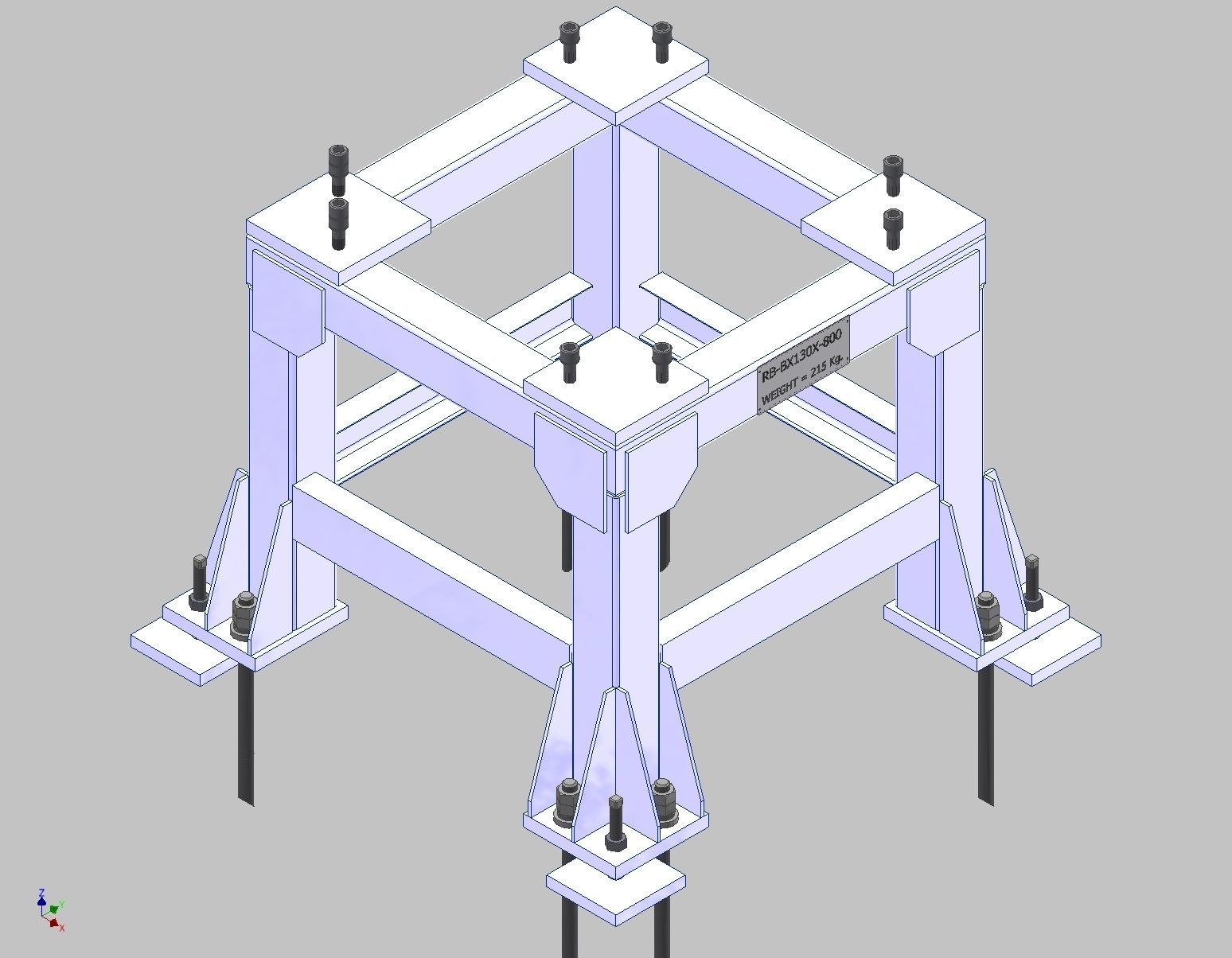 26372-ROBOT BASE BX130X-800 3D model_9