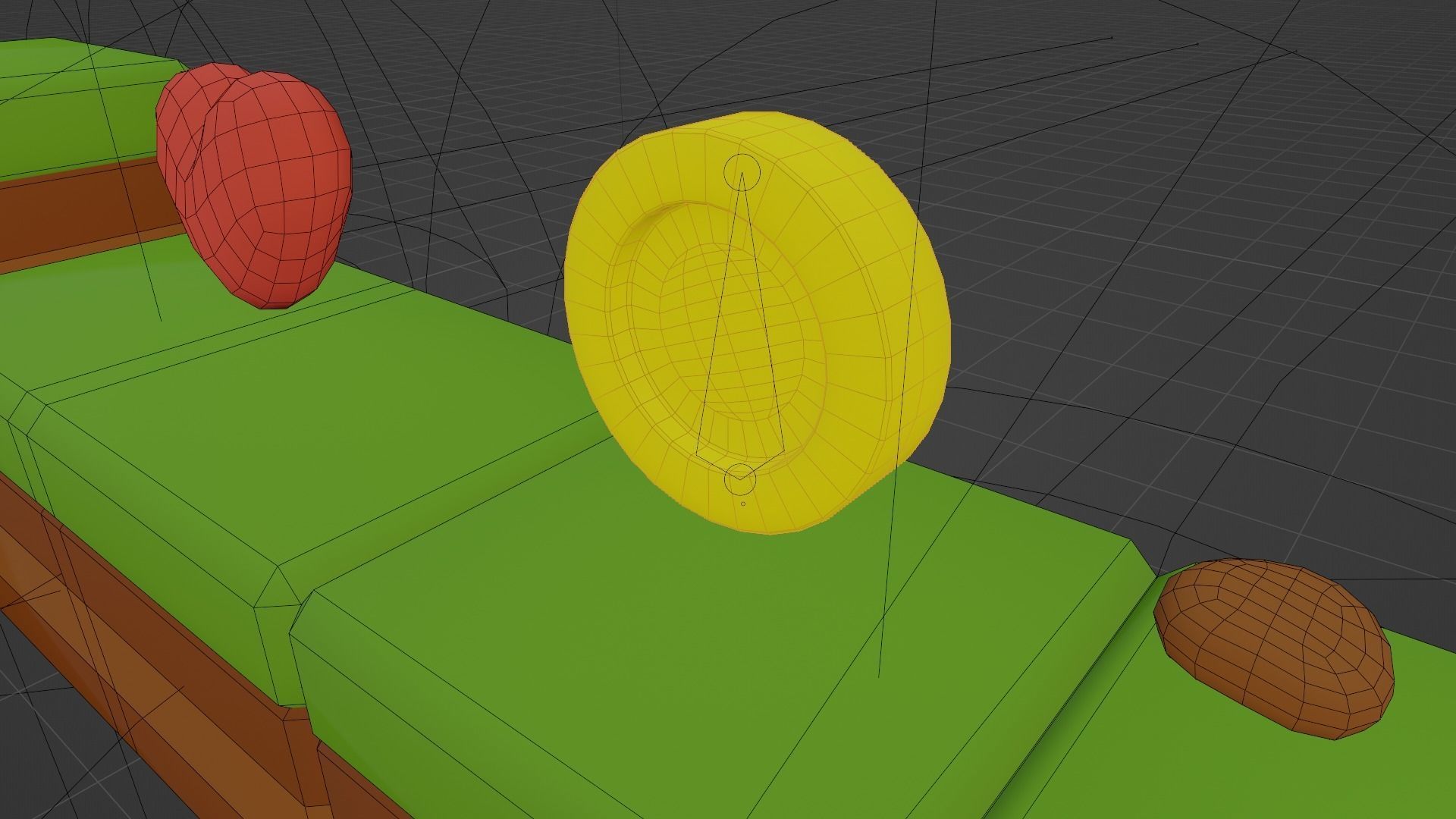 Platformer tiny game asset Low-poly 3D model_20