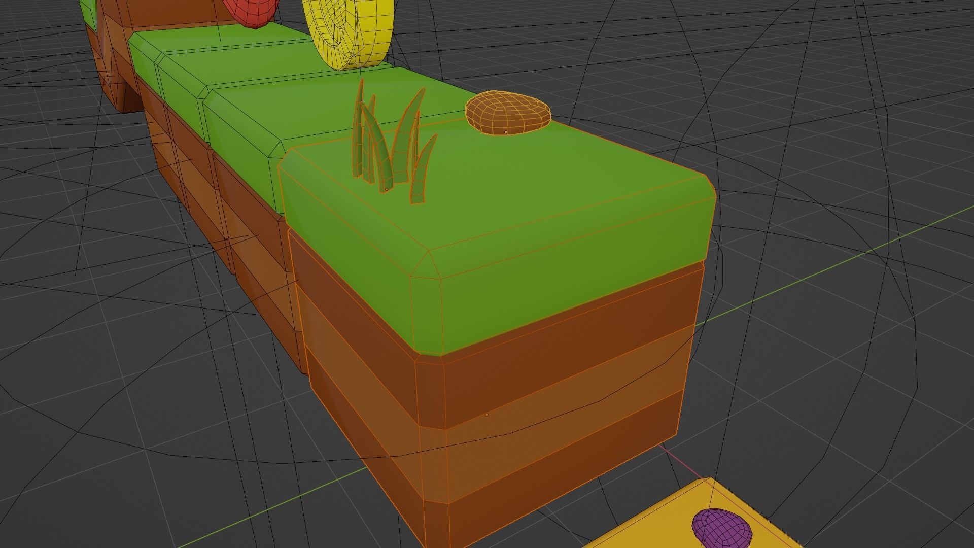 Platformer tiny game asset Low-poly 3D model_19