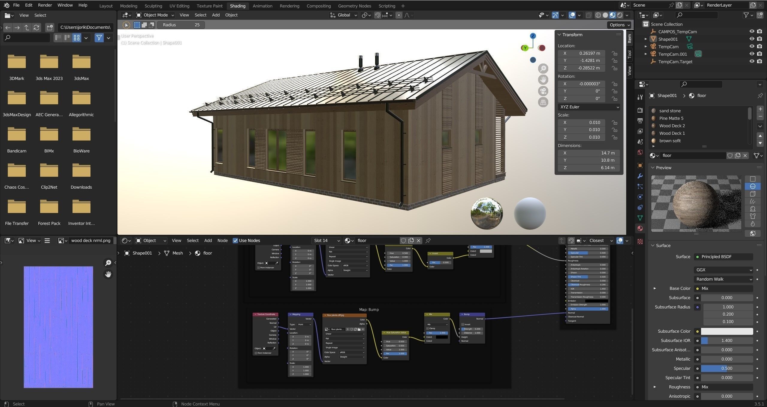 Modern house v57 3D model_6