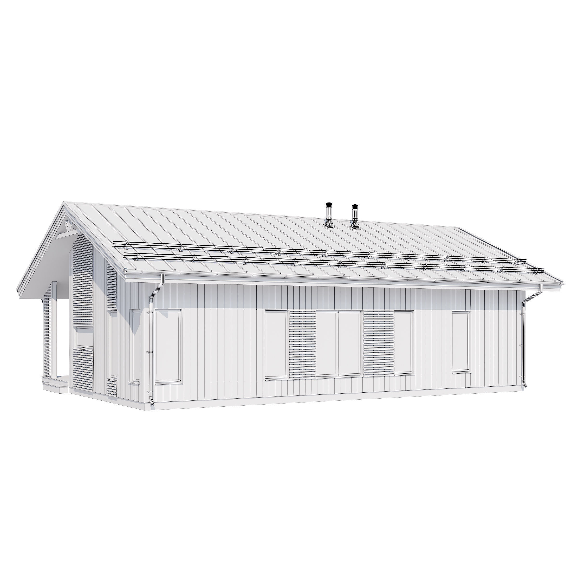 Modern house v57 3D model_23