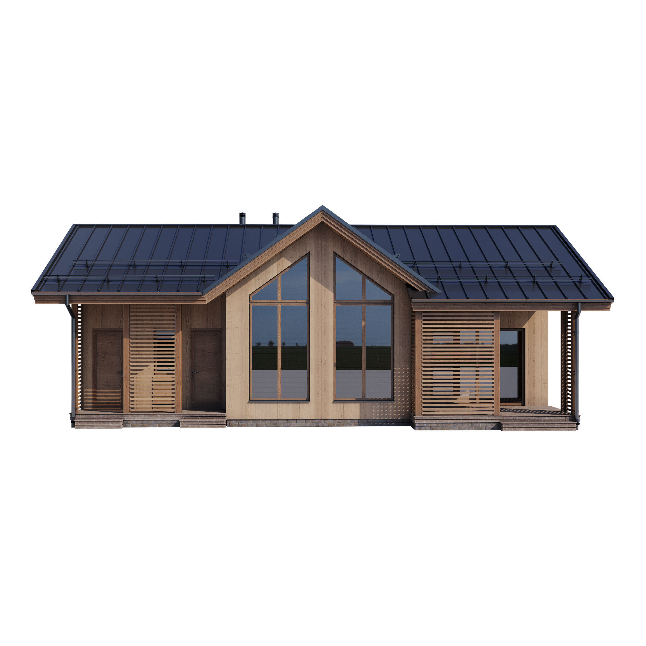 Modern house v57 3D model_16