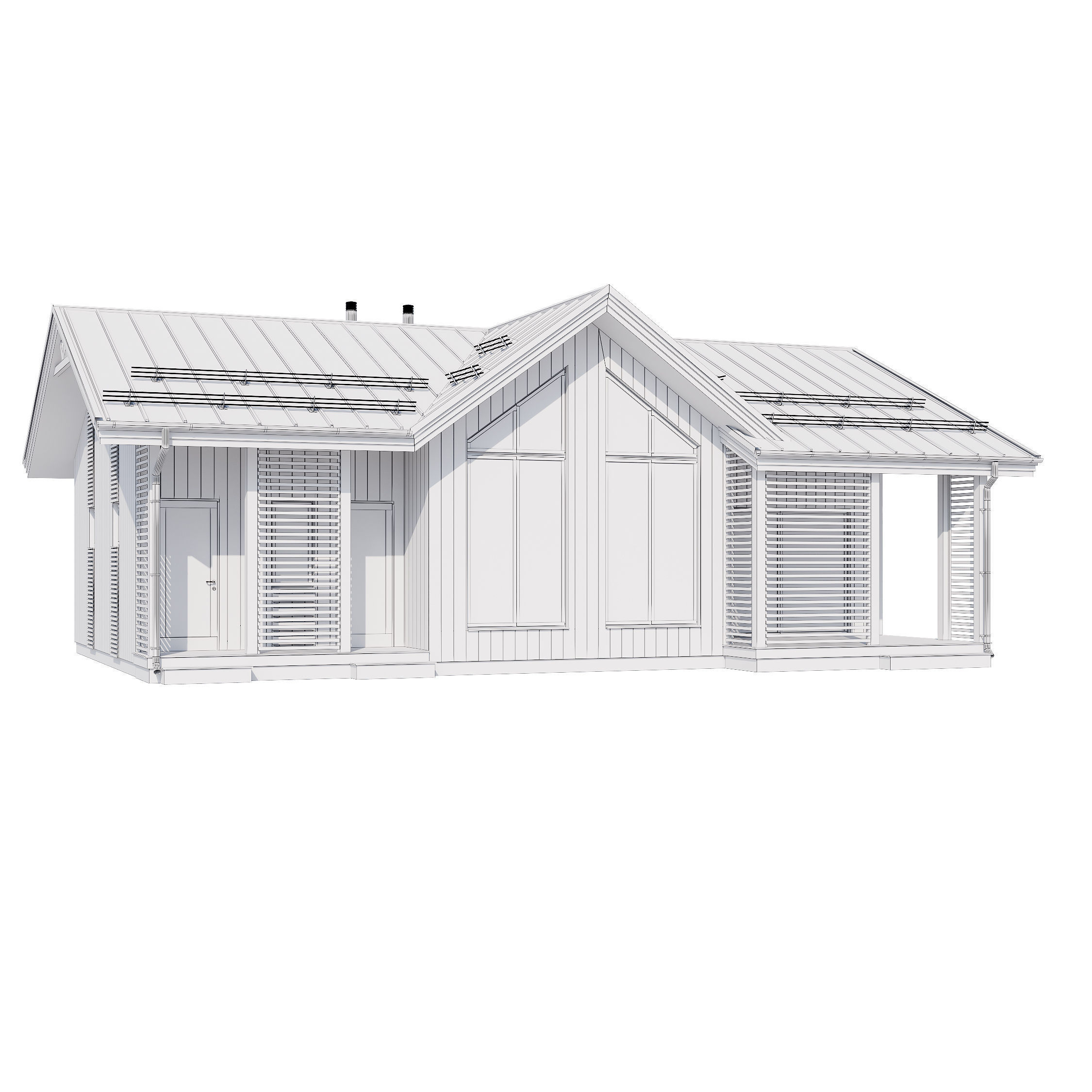 Modern house v57 3D model_22