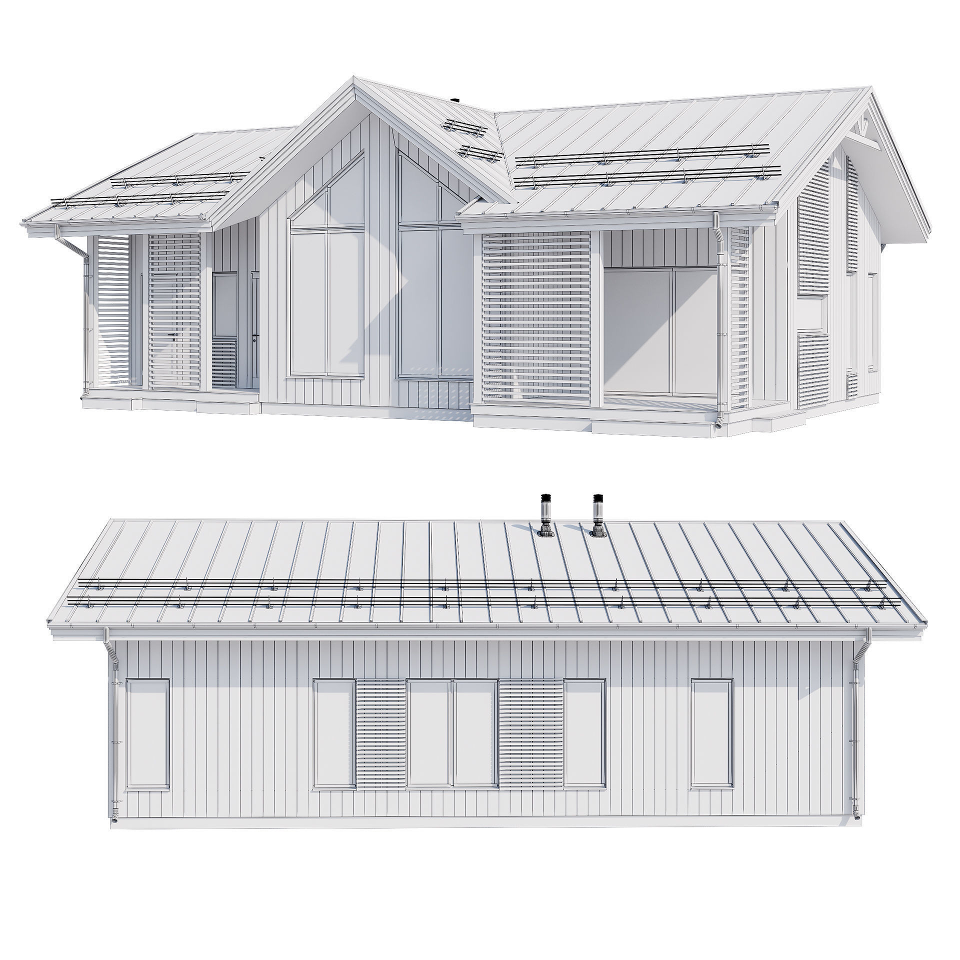 Modern house v57 3D model_8