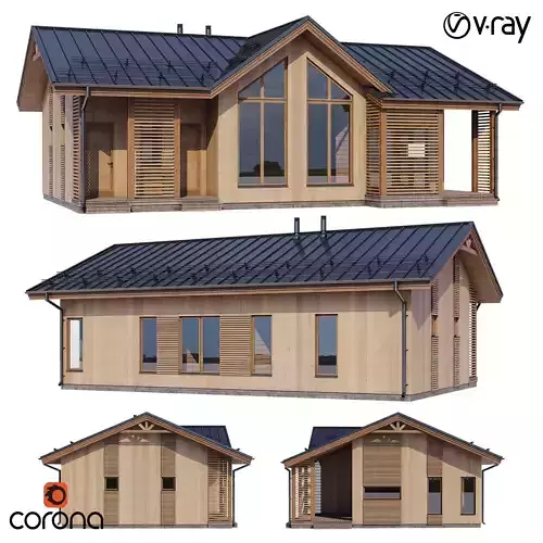 Modern house v57 3D model
