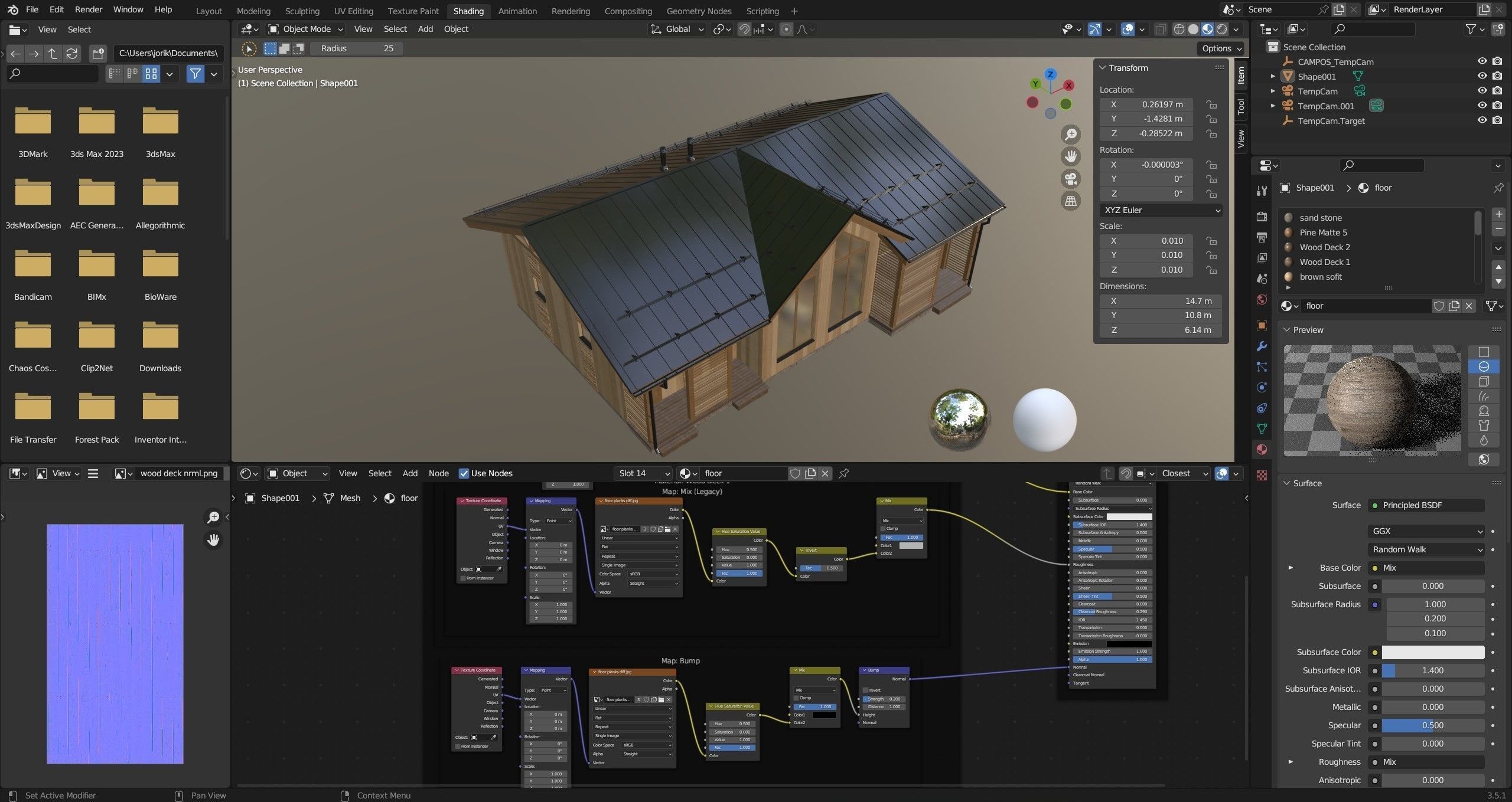 Modern house v57 3D model_7